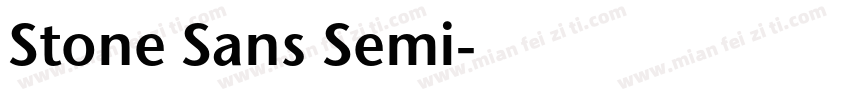 Stone Sans Semi字体转换